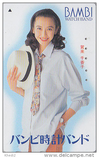 Télécarte Japon - MODE - BAMBI - JOLIE FEMME - NICE GIRL - FASHION Japan Phonecard  - Frau Telefonkarte - 1948 - Mode