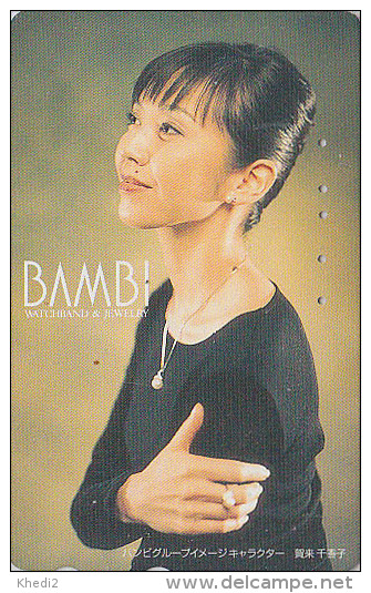 Télécarte Japon - MODE - BAMBI - JOLIE FEMME - NICE GIRL - FASHION Japan Phonecard  - Frau Telefonkarte - 1949 - Mode