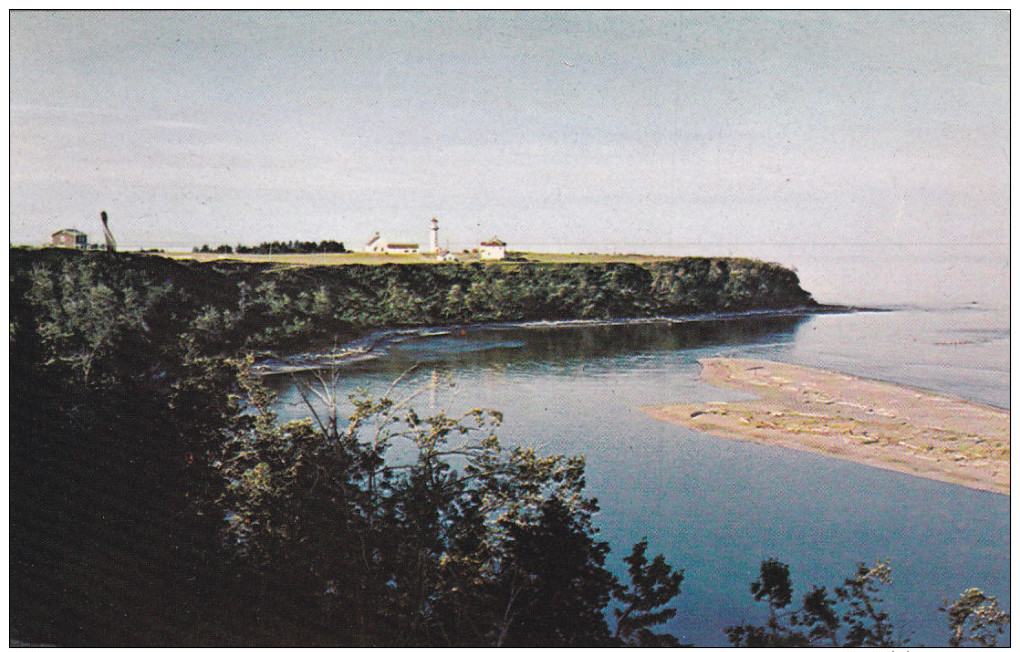 The Lighthouse Located On Cape Madeleine, Gaspe Nord, Quebec, 1940-60s - Gaspé