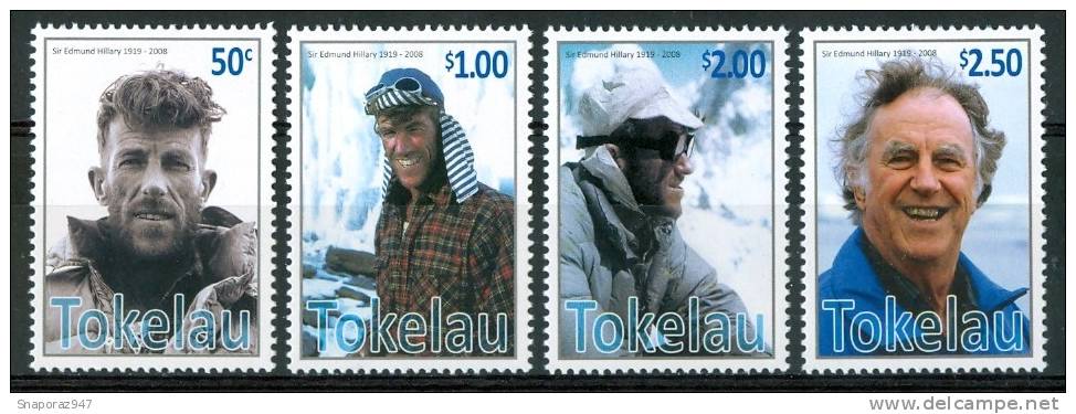 2008 Tokelau Sir Edmund Hillary Everest Mountains Scalatori Climbers MNH** Nu140 - Arrampicata