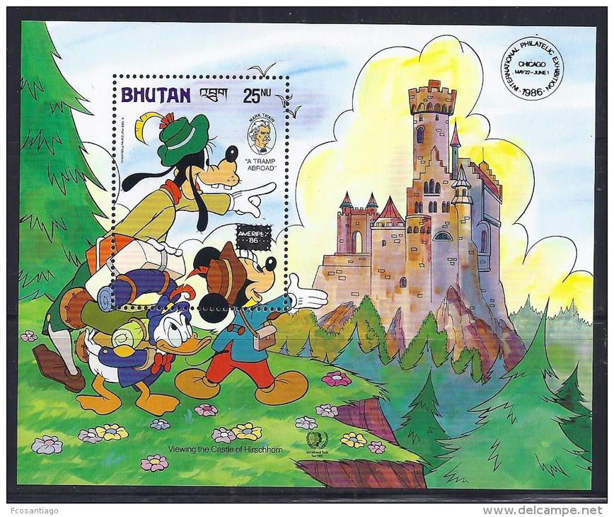 DISNEY -BHUTAN 1985-  Yvert#H116 Precio Cat&euro;10 - Disney