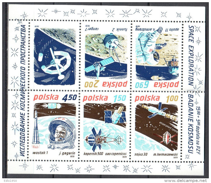 Poland 1979 - Space Achievements Mi.ms 80 - MNH (**) - Blocs & Hojas