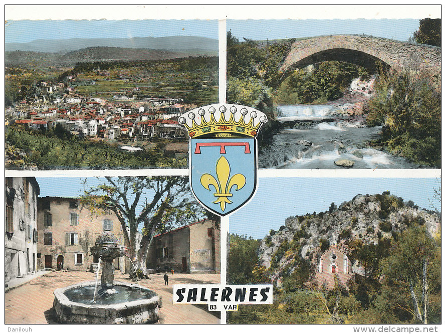 83 // SALERNES   MULTIVUES CPSM  ** - Salernes