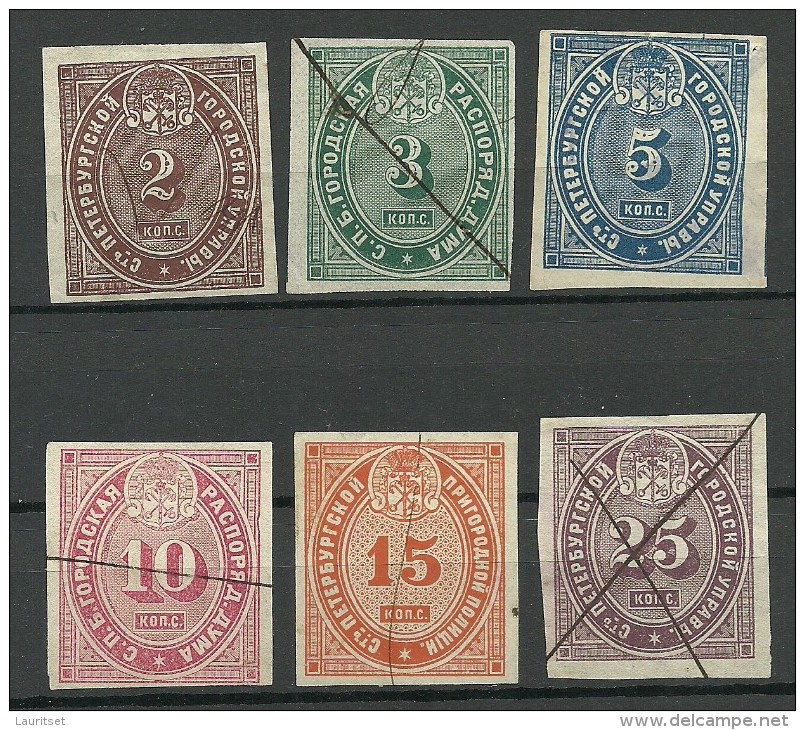 RUSSLAND RUSSIA Tax Steuer St. Petersburg O - Revenue Stamps