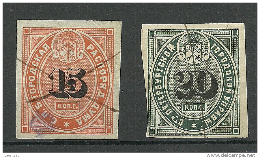 RUSSLAND RUSSIA Tax Steuer St. Petersburg O - Revenue Stamps