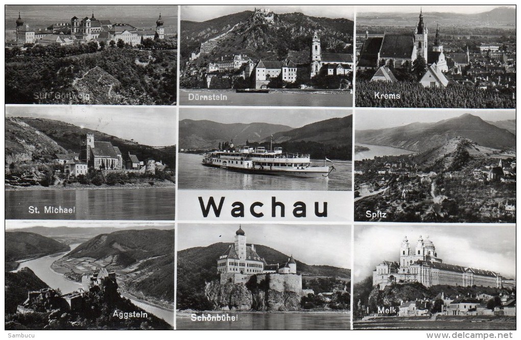 Wachau - Mehrbildkarte 1958 - Wachau