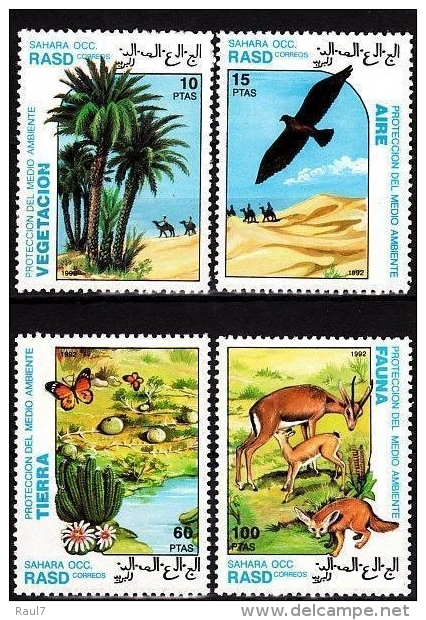 Sahara 1992 - Protection De L'invironement - 4 Val Neufs // Mnh - Sahara Spagnolo