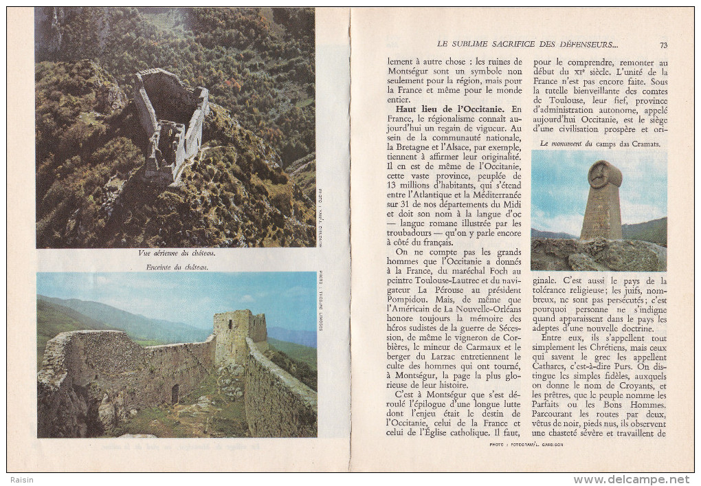 Montségur Ariège Le Sublime Sacrifice  Des Défenseurs De Montségur  Par Nicolas Poulain 1974  Condensé  TBE - Non Classés