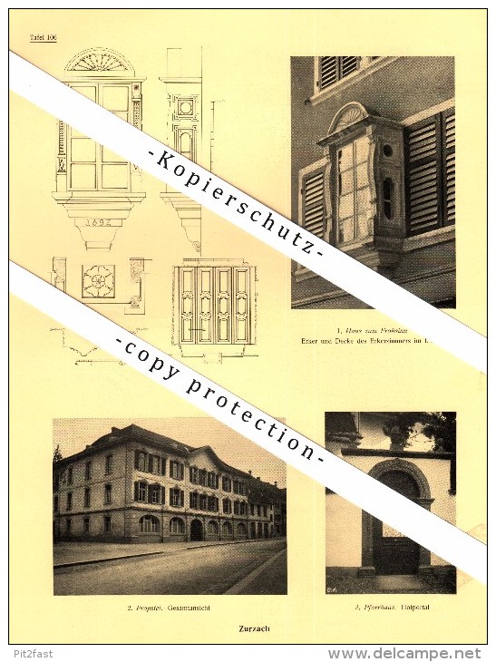 Photographien  / Ansichten , 1924 , Zurzach , AG , Prospekt , Fotos , Architektur !!! - Zurzach