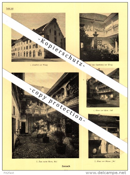 Photographien  / Ansichten , 1924 , Zurzach Und Klingnau , AG , Prospekt , Fotos , Architektur !!! - Zurzach