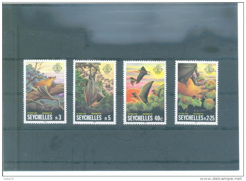 SEYCHELLES 494/497 (4V) 1981 MICHEL - Seychelles (1976-...)