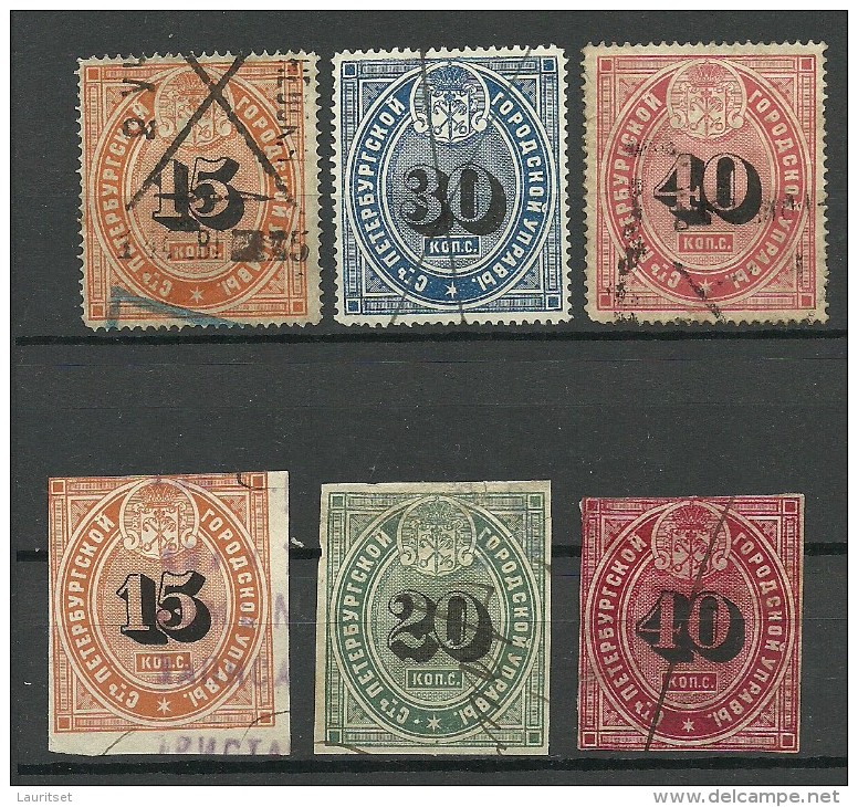 RUSSLAND RUSSIA Tax Steuer St. Petersburg O - Revenue Stamps