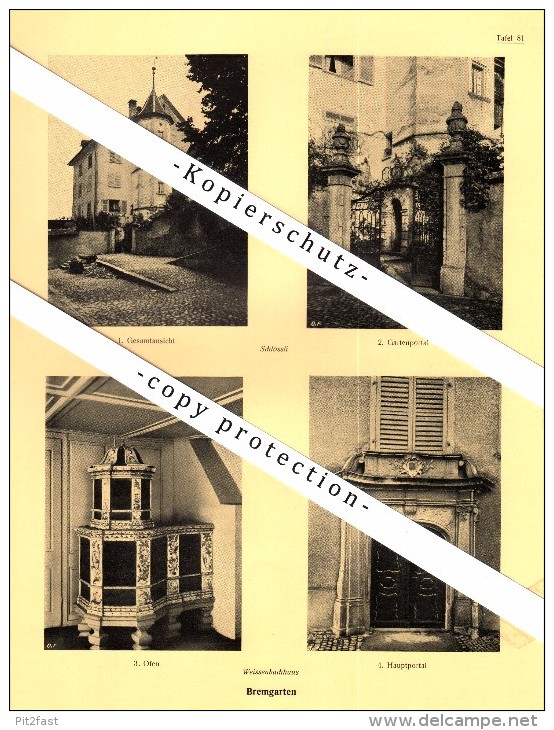 Photographien  / Ansichten , 1924 , Bremgarten , Weissenbachhaus , AG , Prospekt , Architektur , Fotos !!! - Bremgarten