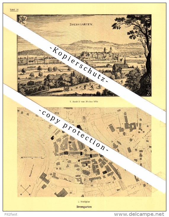 Photographien / Ansichten , 1924 , Bremgarten , Thalheim , Schloss Kastelen , Brugg , Prospekt , Architektur , Fotos !!! - Bremgarten