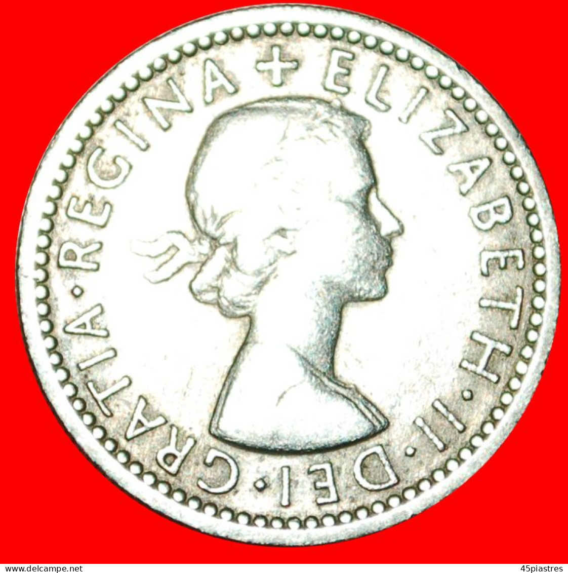 * LAST TYPE (1954-1970): GREAT BRITAIN  6 PENCE 1954! ELIZABETH II (1953-2022) LOW START  NO RESERVE! - H. 6 Pence