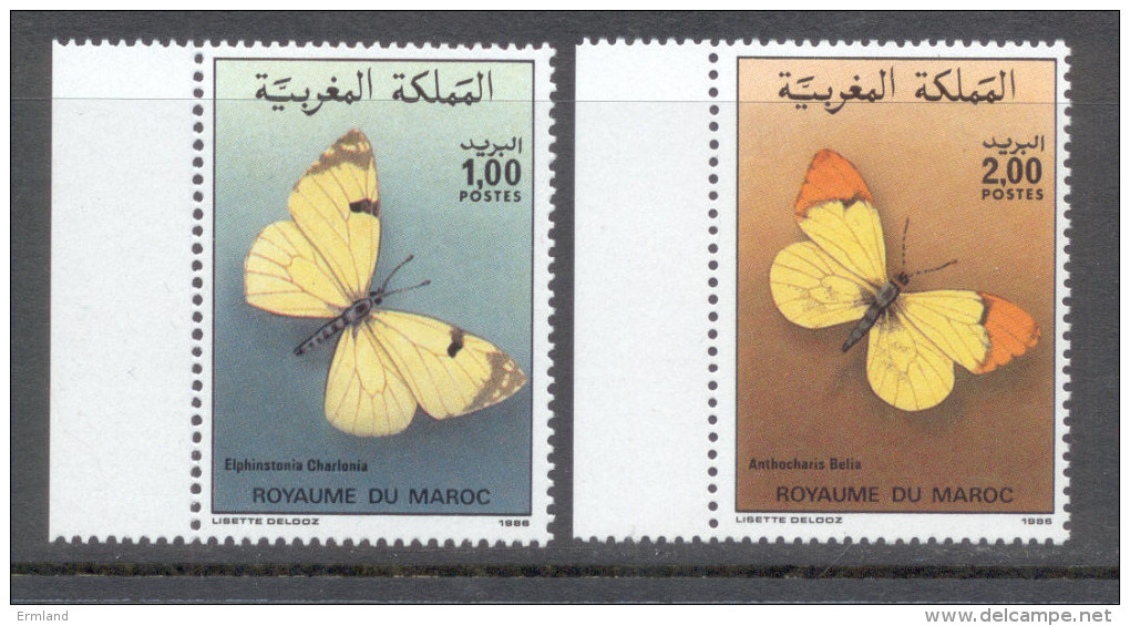 Marokko - Maroc 1986 - Michel Nr. 1104 - 1105 ** - Morocco (1956-...)