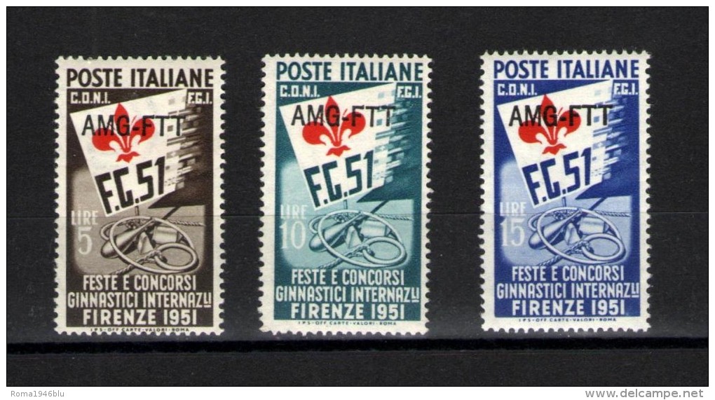 TRIESTE A 1951 GINNICI ** MNH - Nuevos