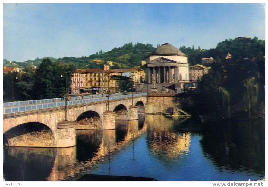 Torino - Ponte V.emanuele E Grande Madre Di Dio - 7 - Formato Grande Viaggiata - Ponts