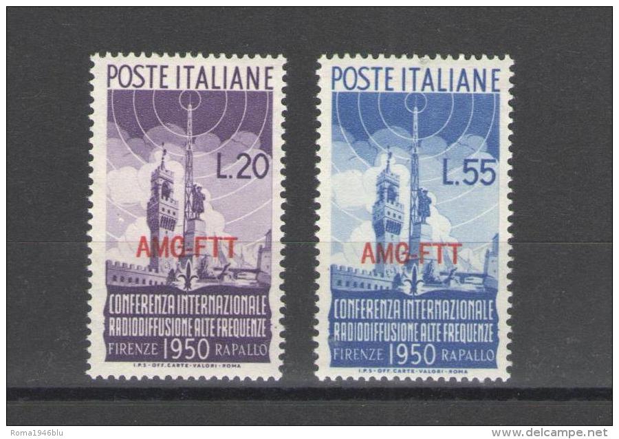 TRIESTE A 1950 RADIODIFFUSIONE ** MNH LUSSO - Nuevos