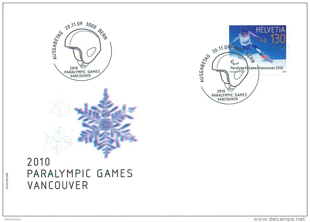 2009  JeuxParaolympiques De Vancouver  Para Olympic Games  Ski - FDC