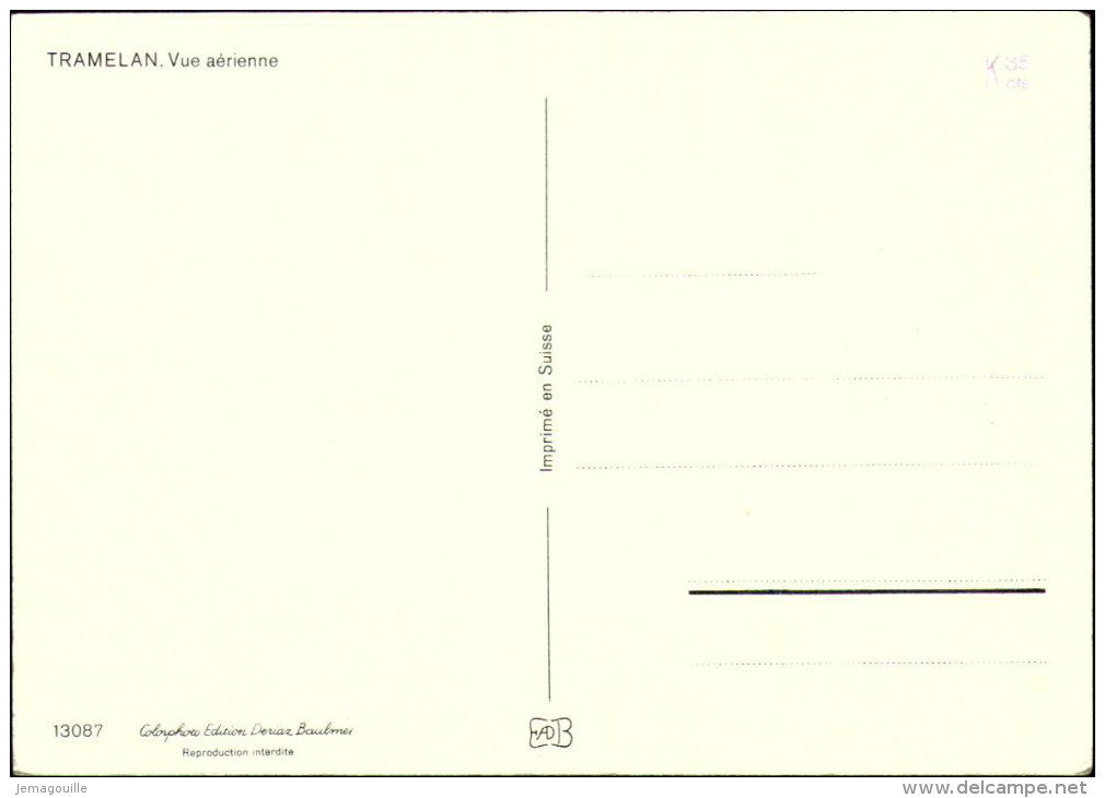 TRAMELAN - Suisse - Vue Aérienne - S-3 - Tramelan