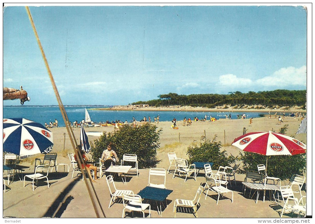 RONCE LES BAINS ... PLAGE DE L EMBELLIE .. PARASOL PUB BIERE ANCRE - Autres & Non Classés