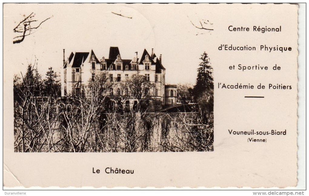 86 - Vouneuil Sous Biard - Le Chateau - Centre D'Education Physique De Poitiers. Mini Format 7x11 - Vouneuil Sous Biard