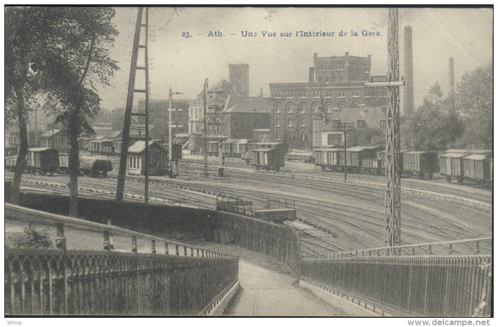 Ath - Vue De L'Intérieur De La Gare - Trains - Ath