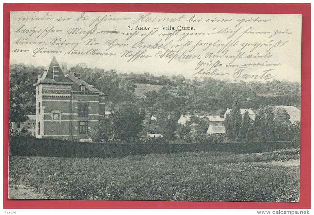 Amay - Villa Quitis - Feldpost 1916 ( Voir Verso ) - Amay