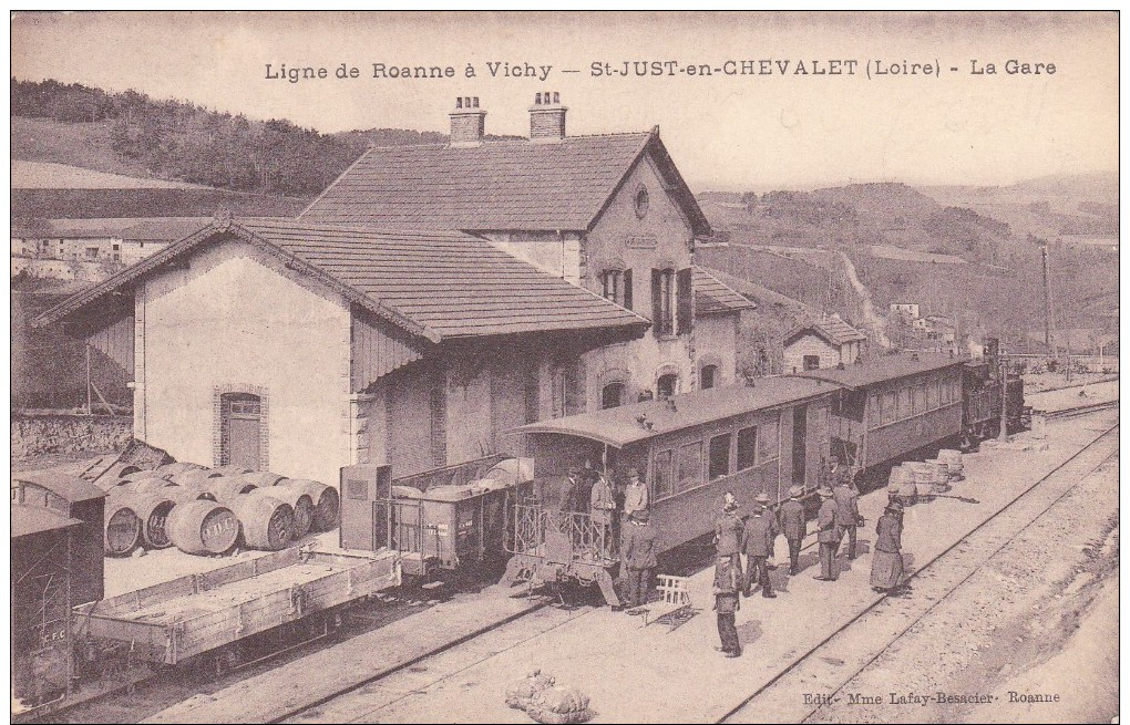 SAINT JUST En CHEVALET - La Gare (42) - Other & Unclassified