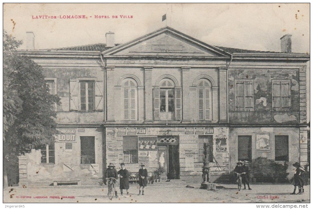 CPA LAVIT (Tarn Et Garonne) - Hôtel De Ville - Lavit