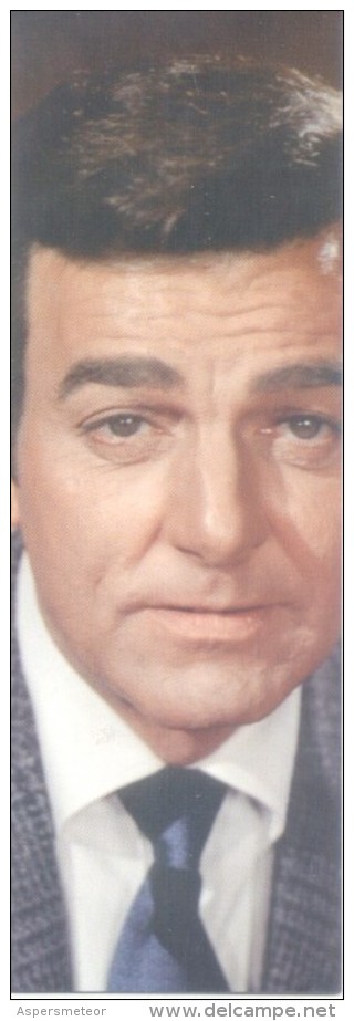 MIKE CONNORS AS MANNIX ACTEUR ACTOR PERSONAJE - SEÑALADOR SEGNALIBRI MARCAPAGINAS - Marcapáginas