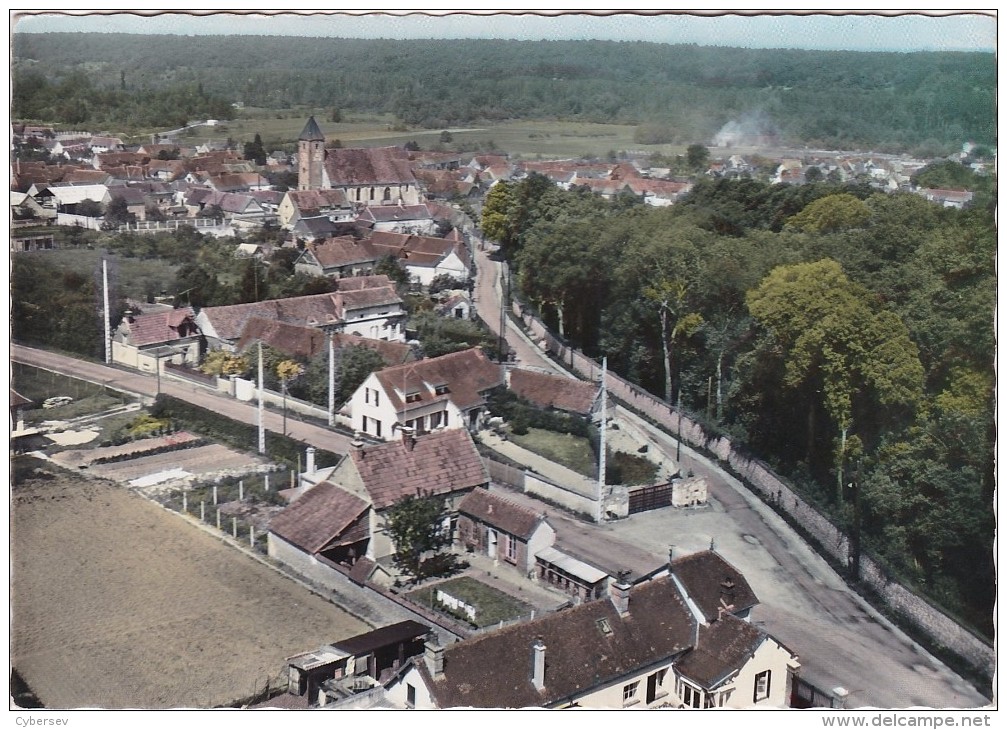 SAINT-GEORGES-MOTEL - En Avio Au-dessus De... -  Carte Gard Format Timbrée De 1975 - Saint-Georges-Motel