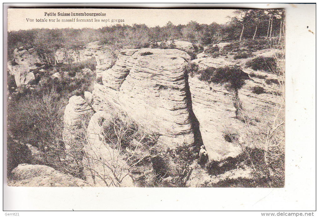 L 6400 ECHTERNACH, Luxemburger Schweiz, Les Sept Gorges, Bellwald - Müllerthal