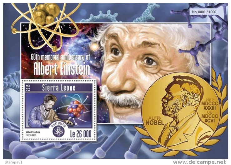 Sierra Leone. 2015 Albert Einstein. (215b) - Albert Einstein