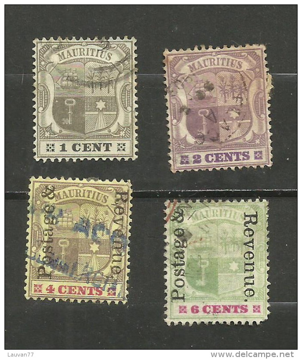 Maurice N°99, 100, 105, 106 Cote 3.80 Euros - Mauritius (...-1967)