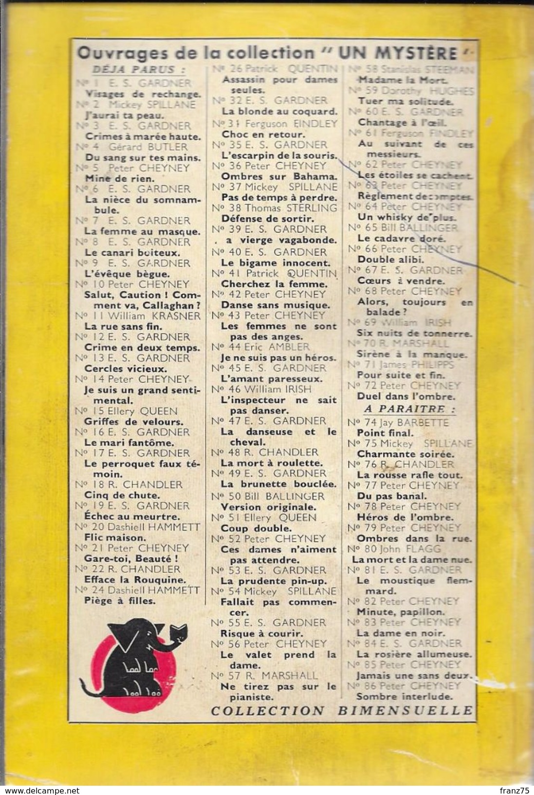 NE GIGOTTE PLUS--Bill BALLINGER-N°73 /1951--état Correct - Presses De La Cité