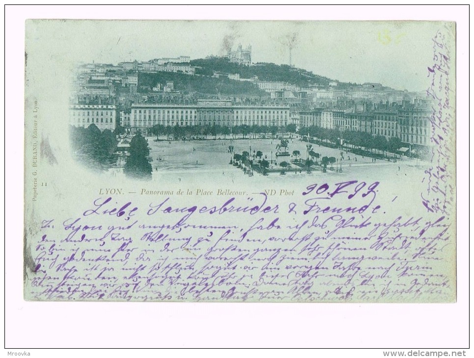 Lyon 1899 /France/Panorama De La Place Bellecour. - Autres & Non Classés