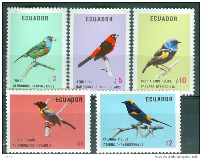 Equador 1973 Birds MNH** - Lot. 3883 - Equateur