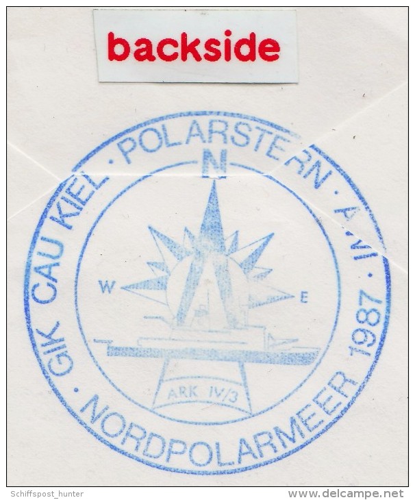 ARCTIC,GERMANY, FS "POLARSTERN"   2.9.1987, 2 Cachets ARK IV/3, Look Scans !! 22.10-15 - Arctische Expedities