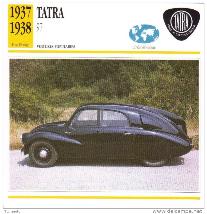 Tatra  T97  -  1937  -  Fiche Technique Automobile (Czechoslovakia) - Auto's