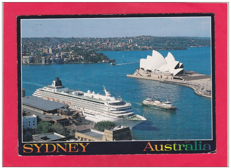 Sydney Cove And Liner Crystal Harmorny,Sydney,N.S.W.,Australia,Posted With Stamp, L28. - Sydney