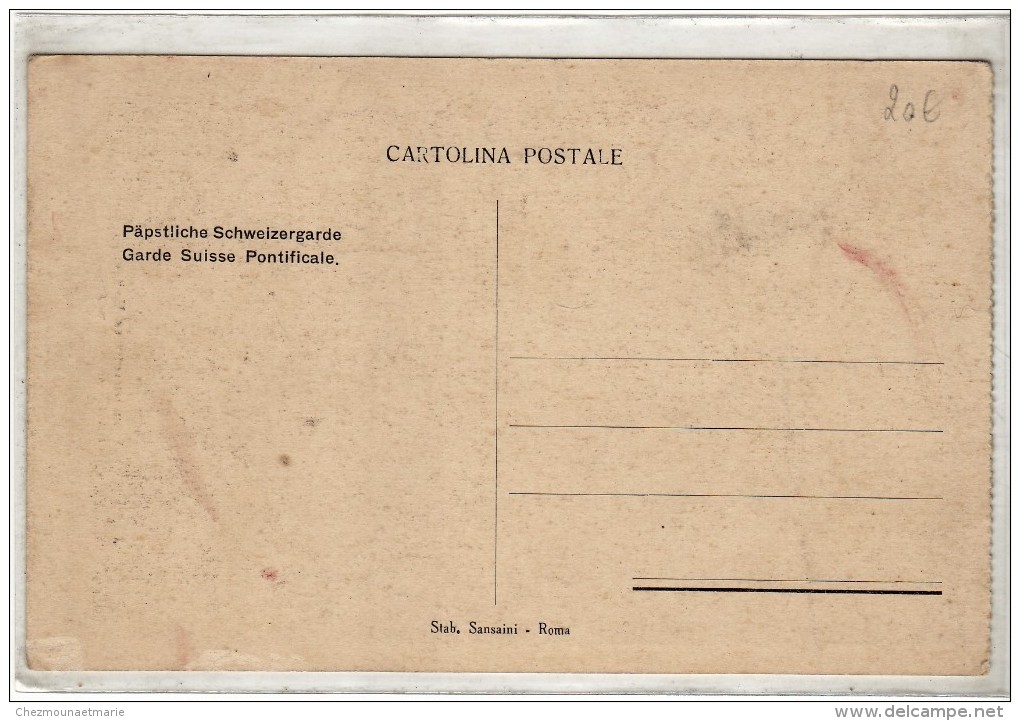 GARDE SUISSE PONTIFICALE - SENTINELLE EN MANTEAU - SCHILDWACHE IM MANTEL - VATICAN - ITALIE - CPA - Vaticano (Ciudad Del)