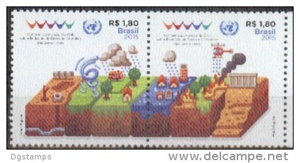 Brasil 2015 ** Conferencia Mundial ONU Reduccion De Riesgos De Desastres. See Desc. - Unused Stamps