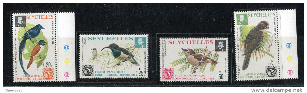 Seychelles** N° 351 à 354 - Oiseaux - Seychelles (1976-...)