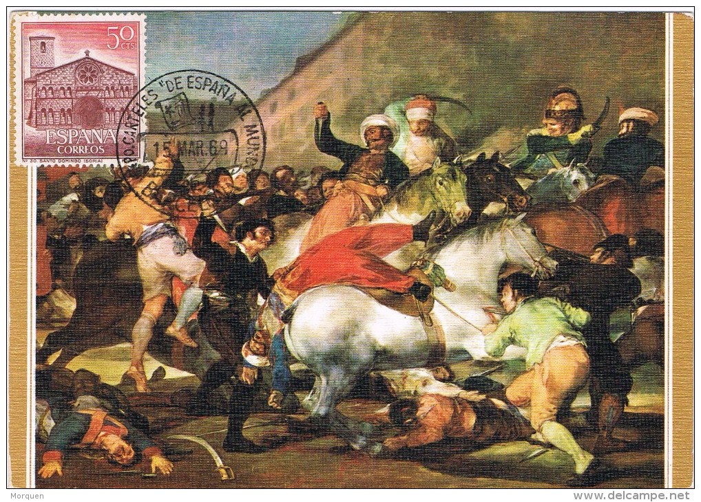 15315. Tarjeta  BARCELONA 1969. Pro Carteles De España. GOYA, Carga De Los Mamelucos - Storia Postale