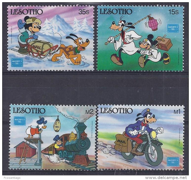 DISNEY -LESOTHO 1986-  Yver#688/91 Precio Cat&euro;10 - Disney