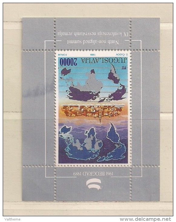 YOUGOSLAVIE  ( EU - 271 )  1989  N° YVERT ET TELLIER   N° 35     N* - Blocs-feuillets