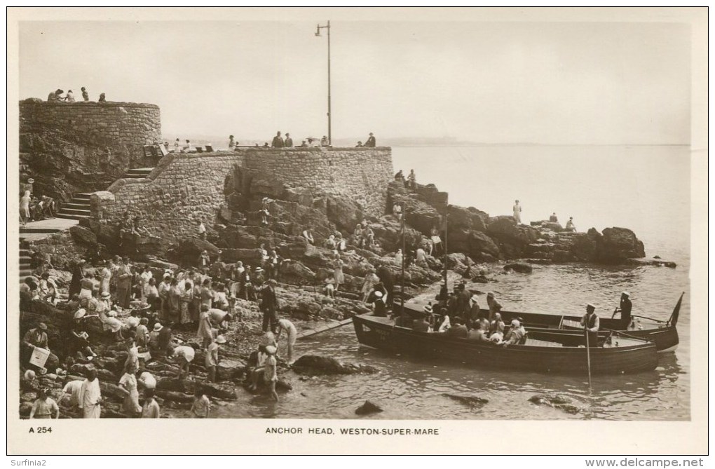 SOMERSET - WESTON SUPER MARE - ANCHOR HEAD - Very Animated RP Av383 - Weston-Super-Mare