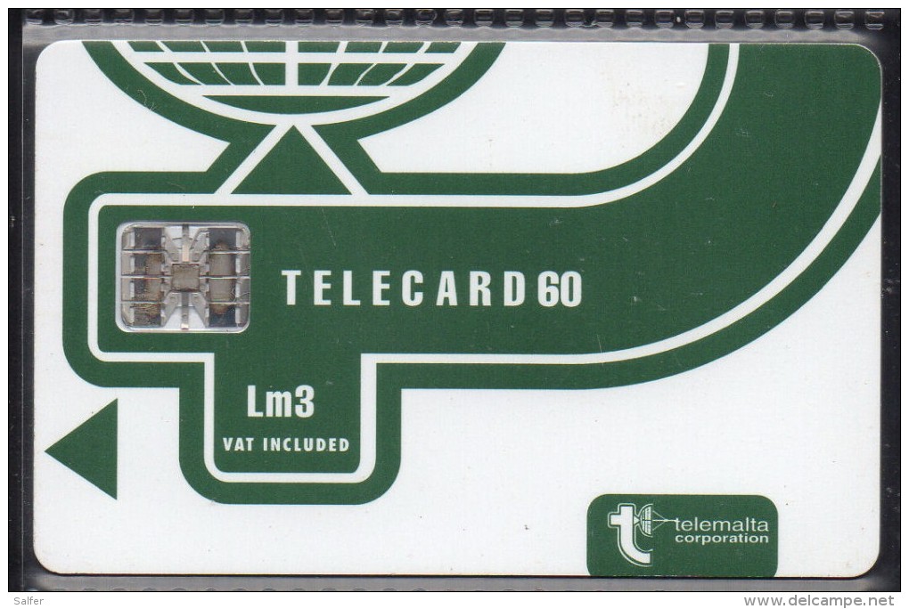 MALTA - TELEFONKARTE  3 LM  Verwendet / Used - Malte